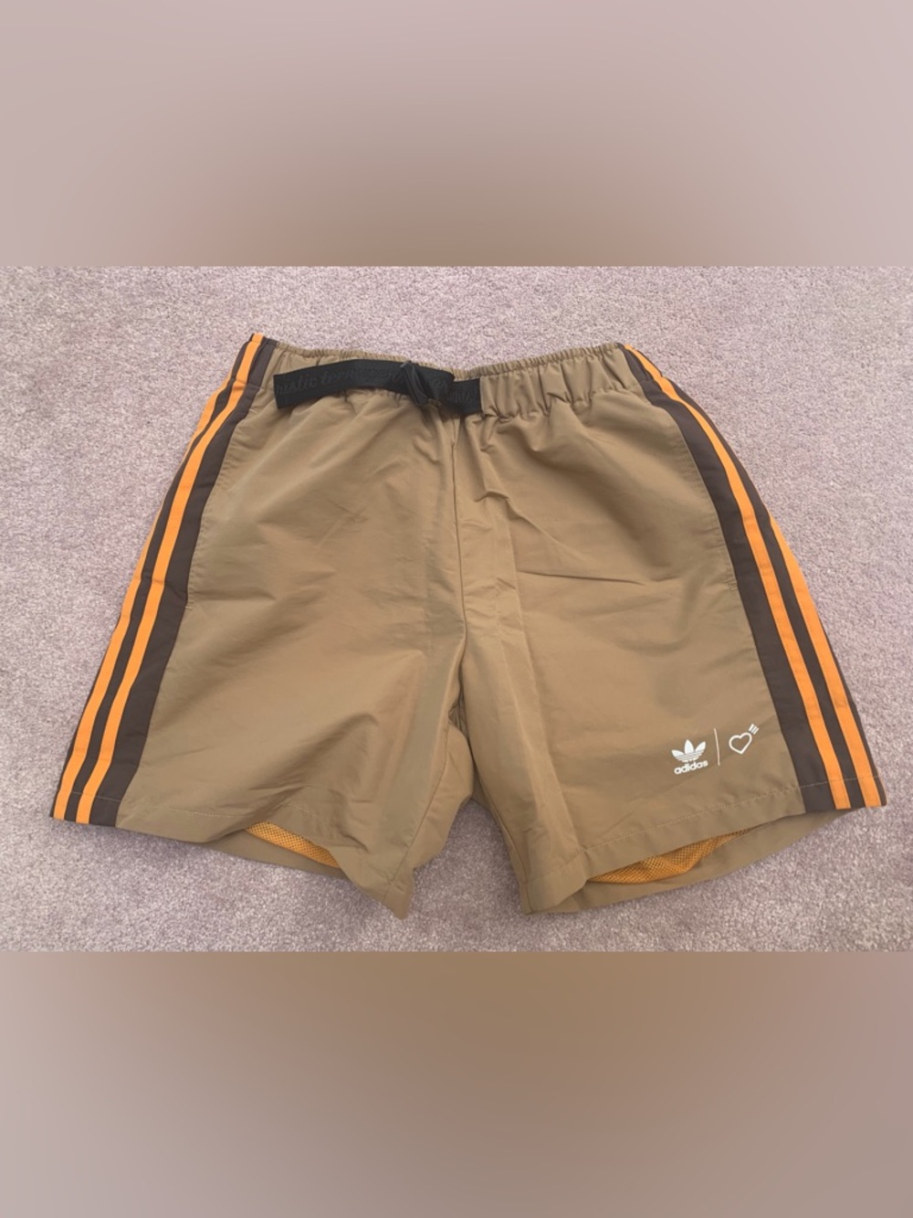 Adidas x human made Men’s Tan Athletic Shorts
